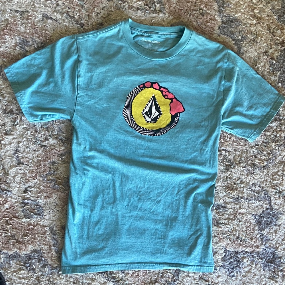 VOLCOM mensTeal Graphic Tee